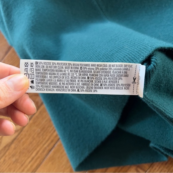 NEW Teal Green Sweater Dress - Picture 4 of 5